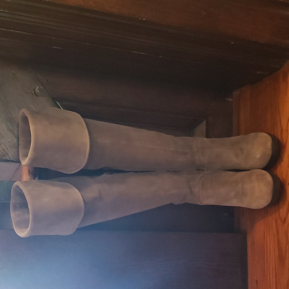 High knee boots Coclico size 40, grey suede